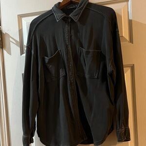 Women’s Charcoal Lumber Jane Fleece Shirt